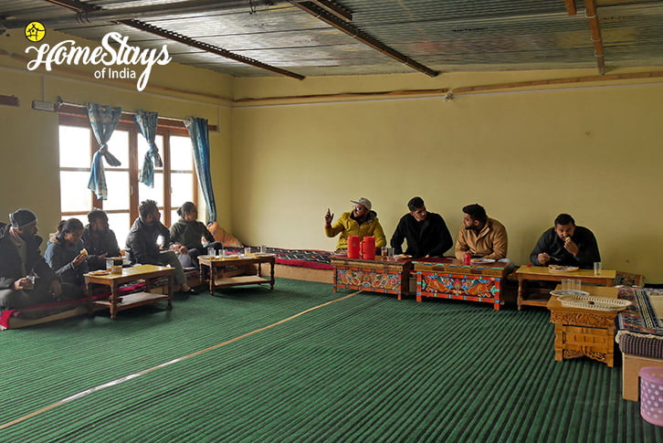 Dinning-Spangmik Homestay-Ladakh