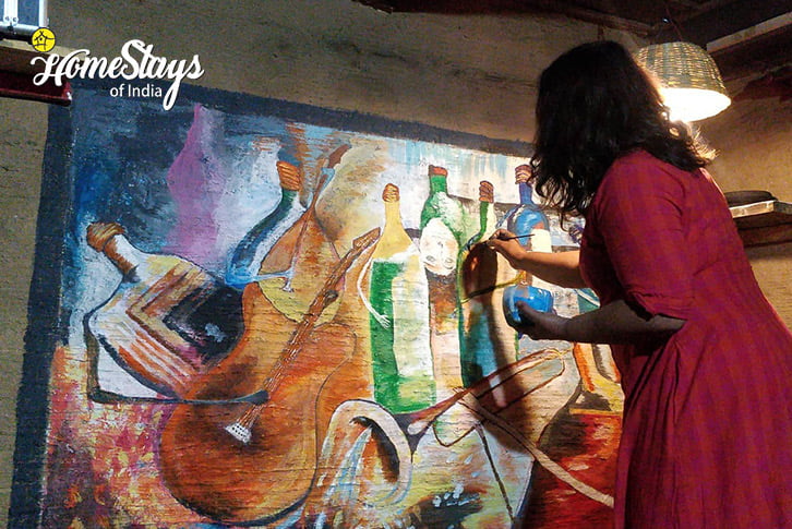 Painting-Kalgha Homestay-Parvati Valley