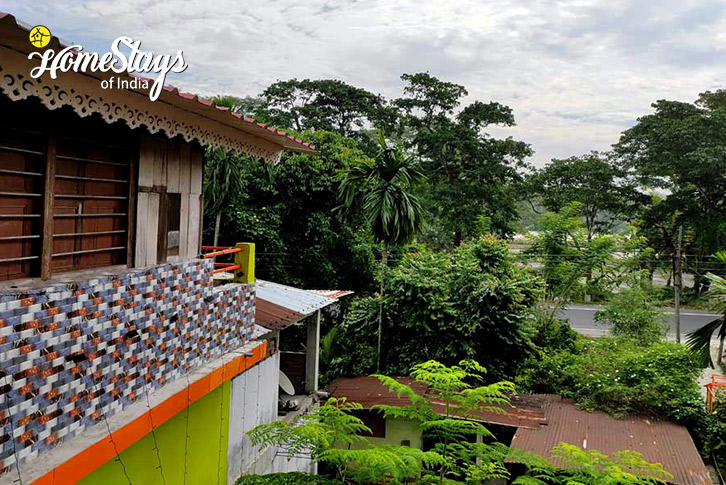 Balcony-Bedroom-4-Jungle Joy Homestay-Jaldapara
