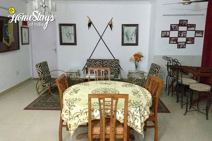 Dinning-area-Classy Abode Homestay-Jammu