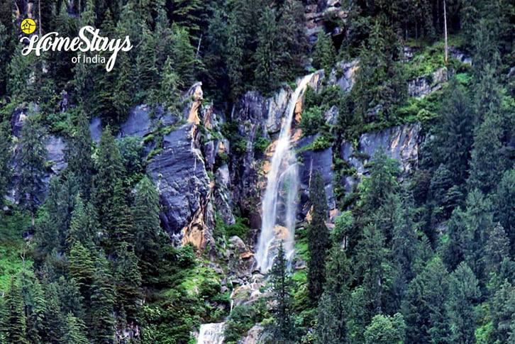 Waterfall-Positive Vibes Homestay-Old Manali