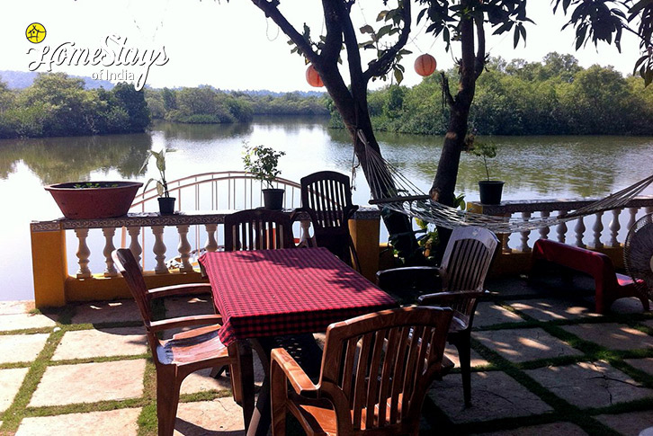 River-side-sitting-1-River Symphony Homestay-North Goa