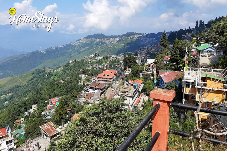 Terrace-Sleeping Buddha Homestay-Darjeeling