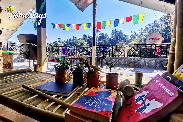 Library-Lazy Days Homestay-Shimla