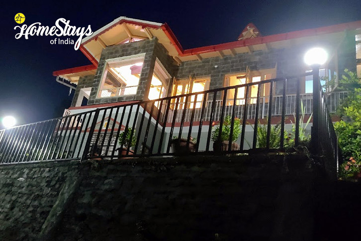 Night-view-Peaceful-Mountain-Homestay-Majkhali-Ranikhet