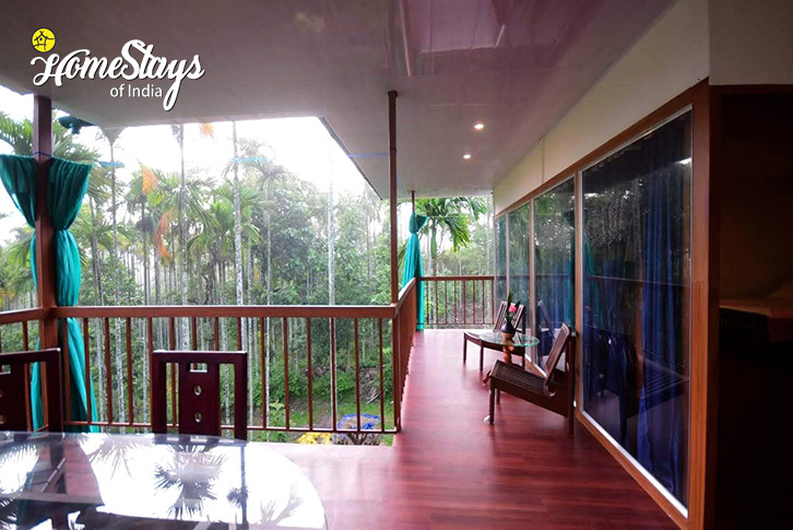 Balcony-view-Wild Creek Homestay-Wayanad