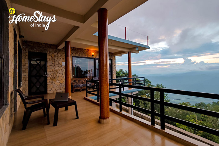 Sitting-Balcony-Pioneer Homestay-Kasar Devi-Almora