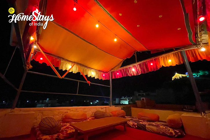 Terrace-Restaurant Golden-Walls Homestay-Jaisalmer