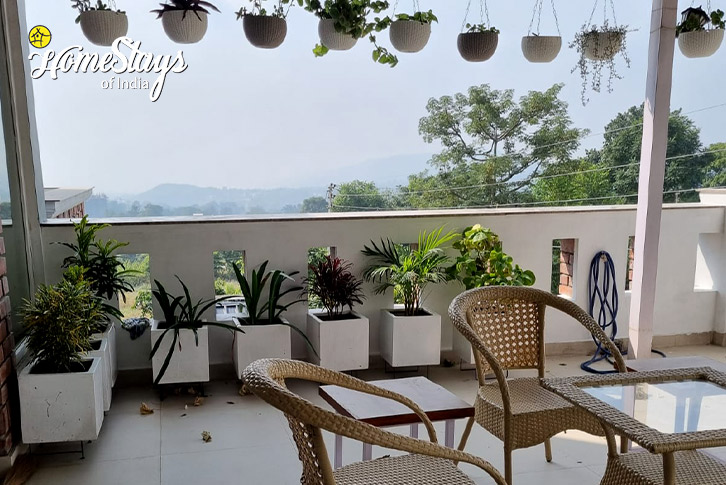 Balcony-Sitting-Mystic Garden Homestay-Dehradun