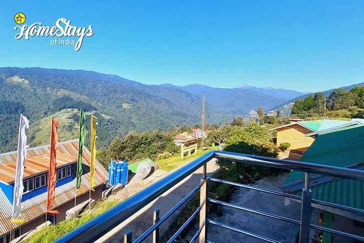 Balcony-Magical Mornings Homestay, Okhrey-West Sikkim