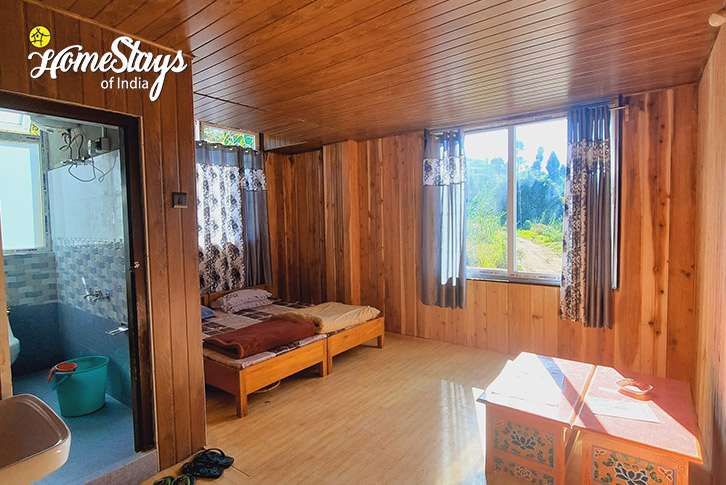 Bedroom-1-Magical Mornings Homestay, Okhrey-West Sikkim