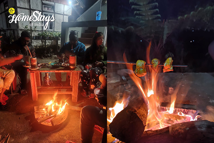 Bonfire-Two Tribe Homestay-Kabi, North Sikkim