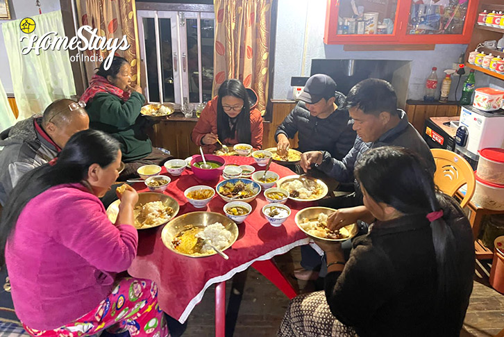 Dinner-Magical Mornings Homestay, Okhrey-West Sikkim