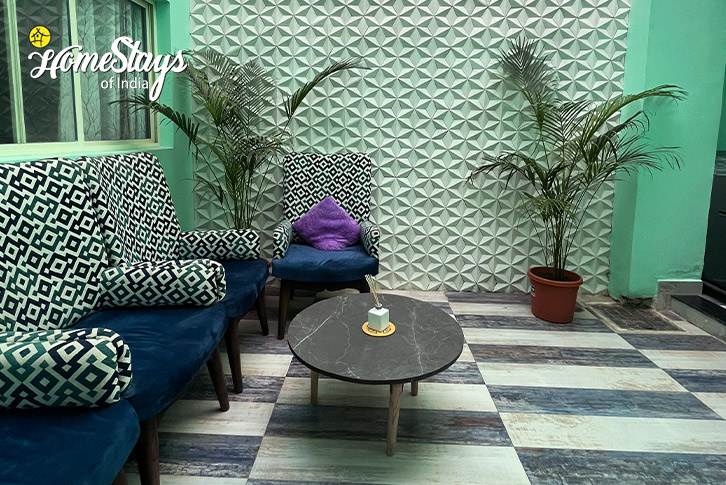 Living-Area-The Lake Escape Homestay-Bhopal
