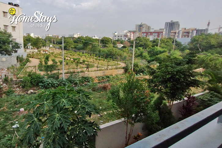 Balcony-City Greens Lakeside Homestay-Hyderabad