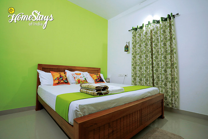 Bedroom-2-Bright and Breezy Homestay-Thiruvallam