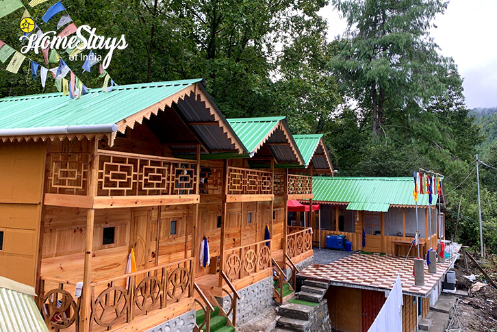 View-1-Green Canvas Wooden Cottages-Shergaon-