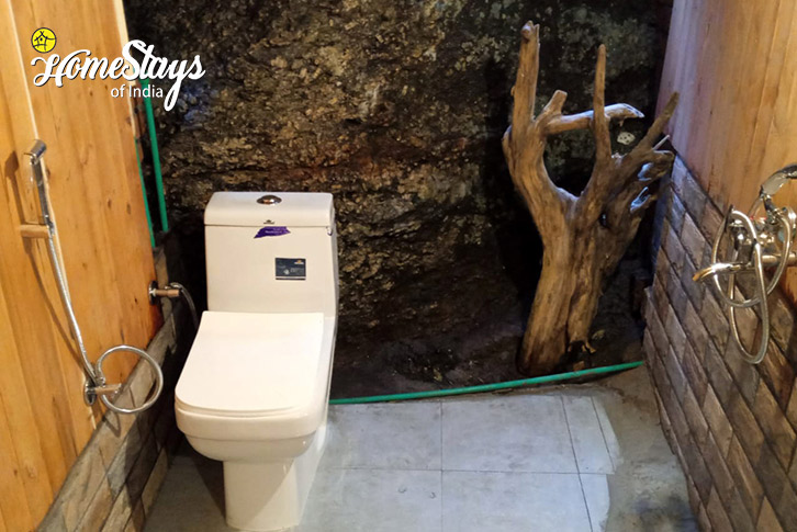 Bathroom-Nature's Hideout Homestay, Bathad-Banjar
