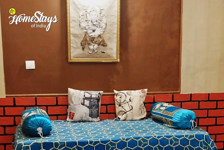 Living-Area-1-Rustic Villa, Dodballapur-Bangalore