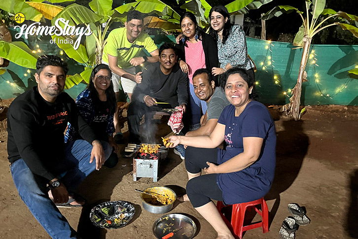 Barbeque-by-Guests-Chillax Homestay, Diveagar-Raigad