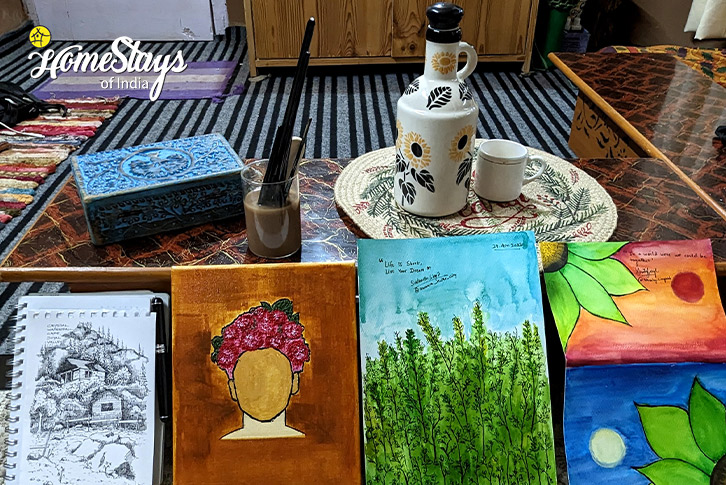 Painting-Wonderland Homestay-Naggar-Manali
