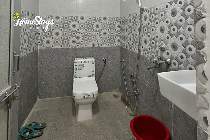 Bathroom-1-Rajputana Homestay, Khuri-Jaisalmer