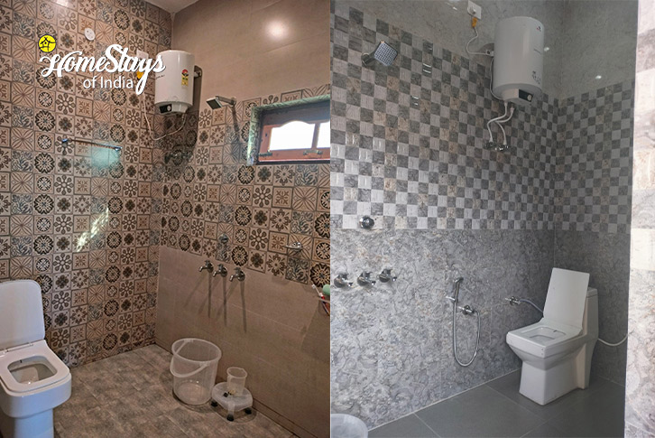 Bathroom-2-Serene Wooden Homestay, Mori-Uttarkash
