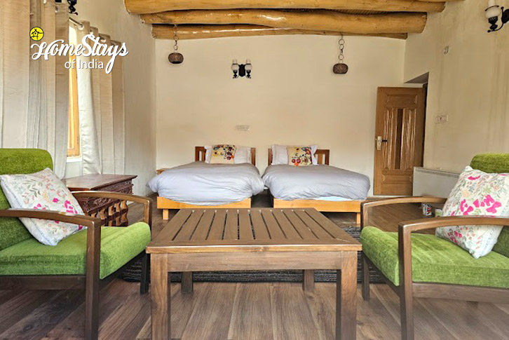 Bedroom-Serene-Abode-Homestay-Zanskar