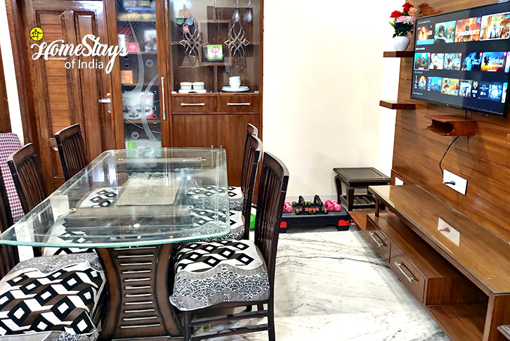 Dining Area View-Cityside Homestay, Zirakpur-Chandigarh