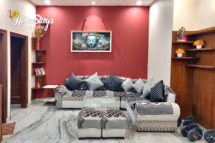 Living-Area-Cityside Homestay, Zirakpur-Chandigarh