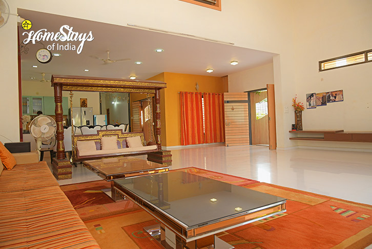 Living-area-Ground-Solitaire Bungalow, Mandvi-Kutch`