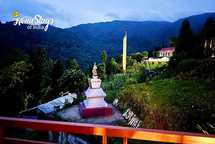 Balcony View-The Quiet Perch Cottage, Rampuria - Darjeeling 