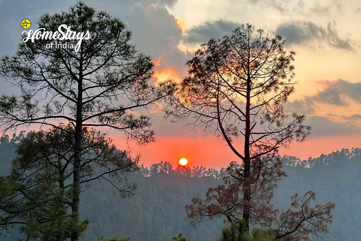 Sunset View-Beyond the Pines Homestay-Binsar